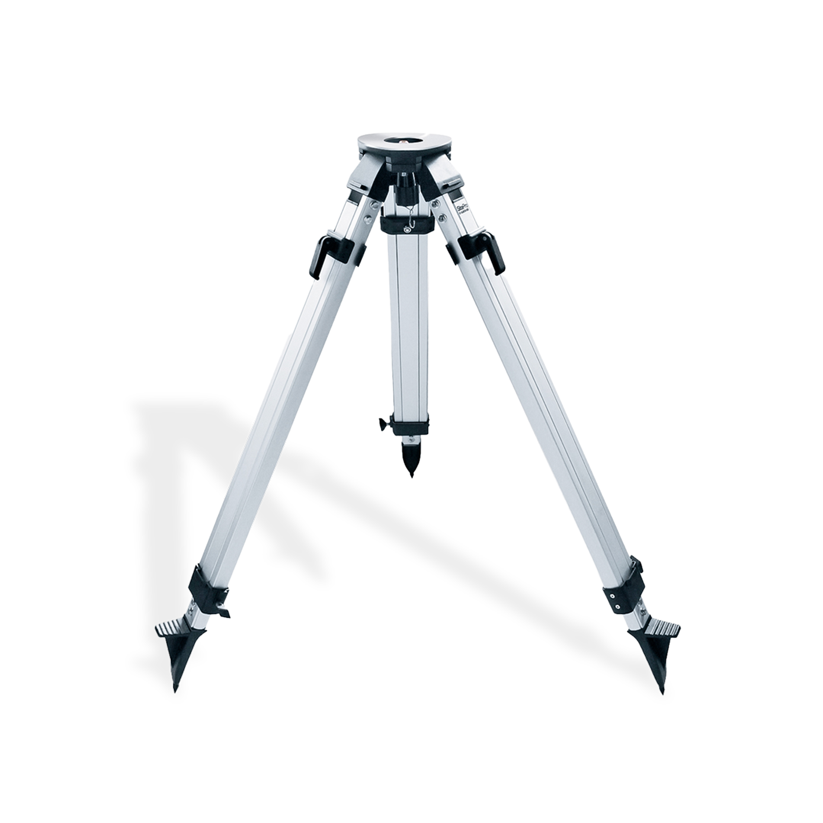 SitePro Aluminum Heavy Duty Dual Clamp Tripod, Black Hardware