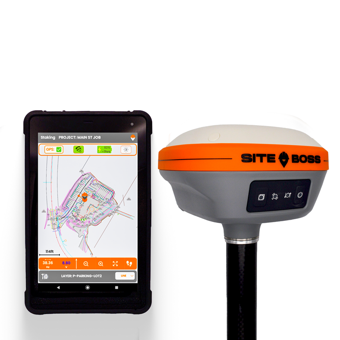 Bps Rover Receiver SiteBoss: Rover Receiver Package with Tablet
